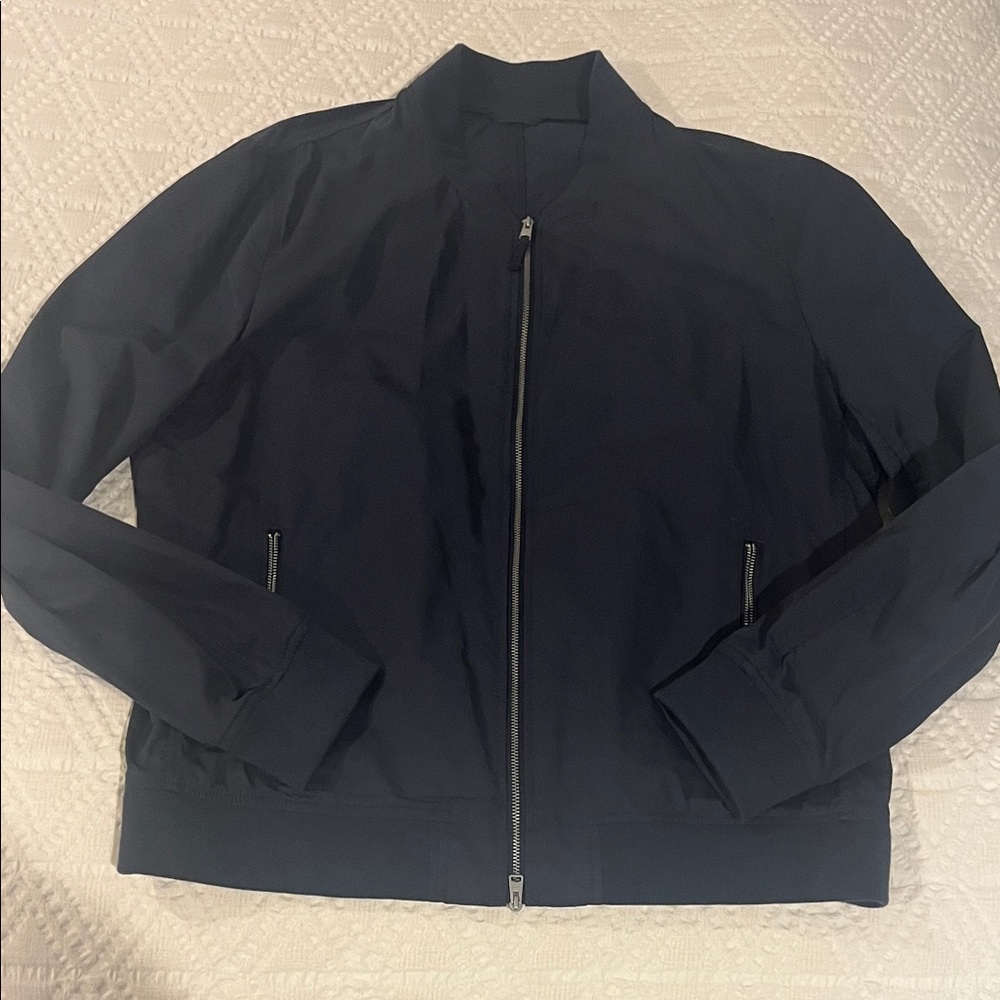 All Saints Midnight Blue Bomber Jacket size XL